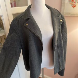 Loft Gray Moto Jacket NWT
